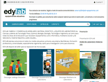 Tablet Screenshot of edylab-equipamientos.com